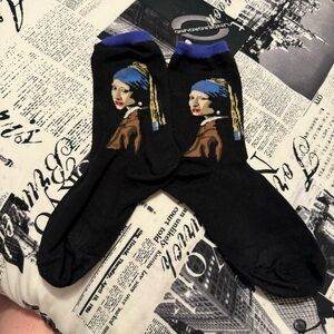 HOTSOX WOMEN'S Girl With The Pearl Earring Sock